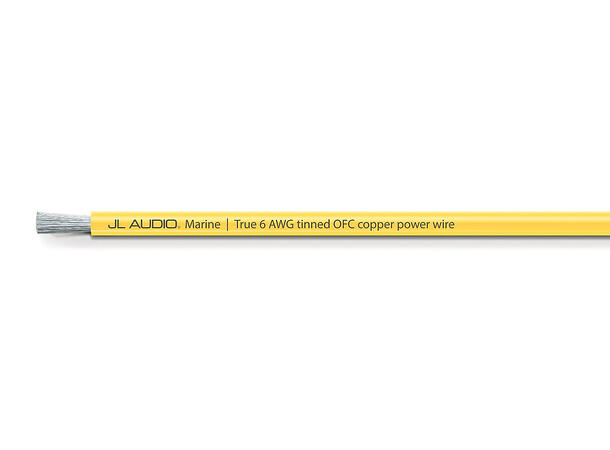 JL Audio XM-YPW6-200 strømkabel 61m rull GUL 6AWG 