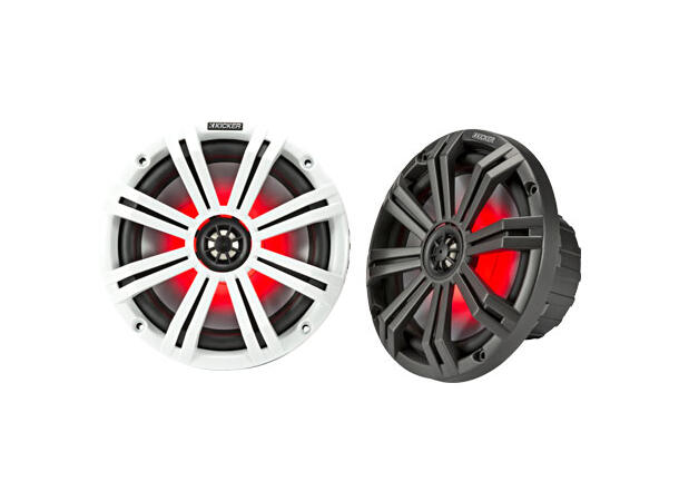 Kicker 45KM84L 8" marinehøyttalere med LED | Audiocom