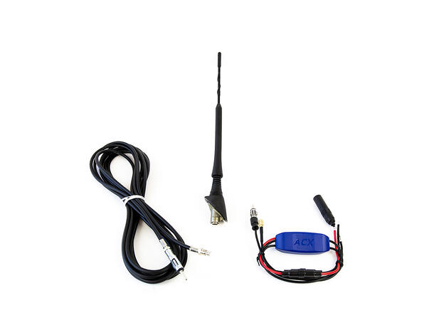Kombinert DAB/FM for montering på skjerm m/antenne splitter