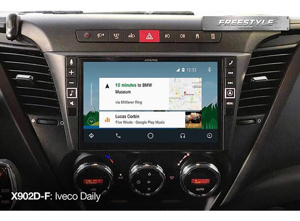 Alpine X903DC-F hovedenhet "Freestyle" 9" skjerm DAB+CarPlay AnroidAuto (TRUCK) 