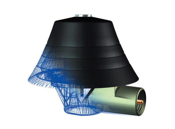 Antennefot BASE 2500 (27-2500MHz) M4 M6 pisk feste, Ø14/19 mont hull 