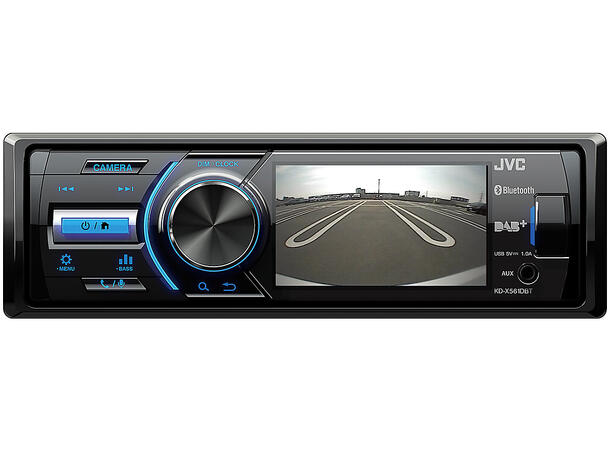 JVC KDX-561DBT1DIN multimedia hovedenhet 3" monitor DAB+ Bluethooth USB AUX 