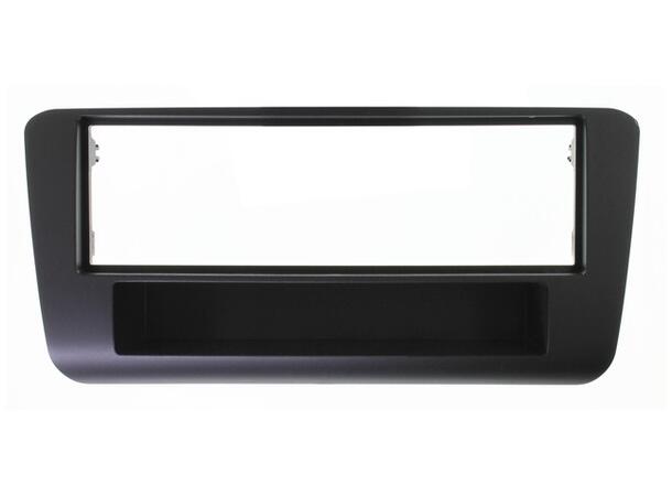 Monteringsramme 1-DIN Audi A1 (2010 - 2016), Sort, lomme 
