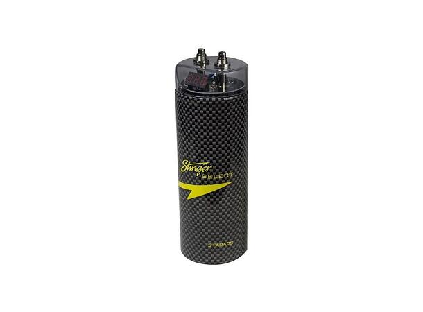 Stinger Select SSCAP5M - kondensator 5F Digitalt display carbon look 