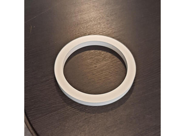 19mm PVC spacer 159/197mm Basis Hvit 