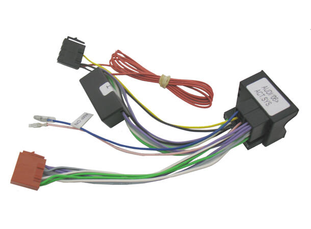 Aktiv system adapter Audi 2007--> Quadlock til 8 pin ISO, tennings logikk 
