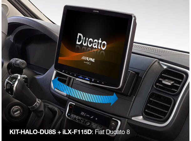 Alpine KIT-HALO-DU8S - monteringssett m/svivel fro HALO i Fiat Ducato 8 