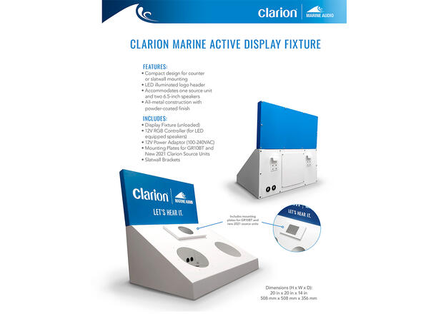 Clarion Marine Rack