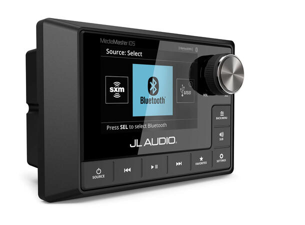 JL Audio  MM105 - MediaMaster m/DAB+ 12-kanaler 4 soner NMEA2000 IP67 