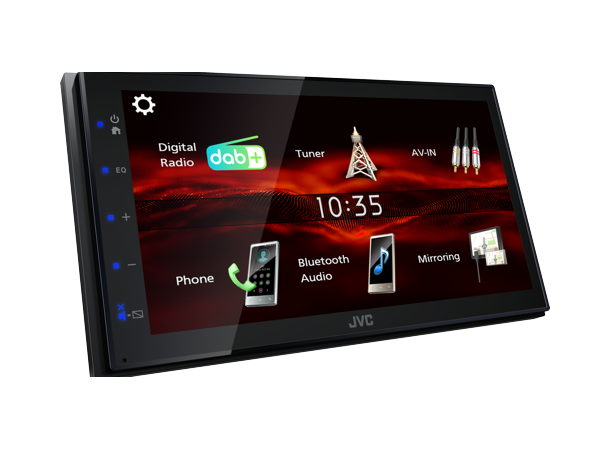 JVC KW-M180DBT - hovedenhet 6,8" skjerm 4x45W DAB Blåtann kamera inn 