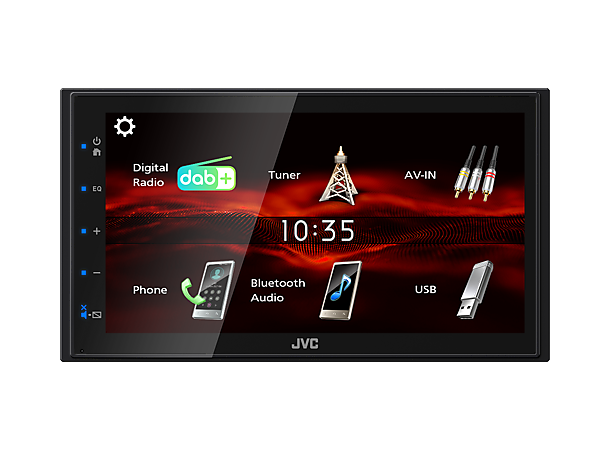 JVC KW-M180DBT - hovedenhet 6,8" skjerm 4x45W DAB Blåtann kamera inn 