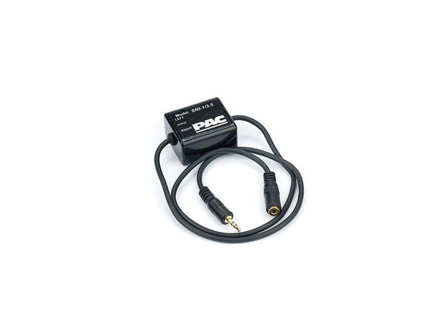 PAC SNI-1/3.5 - 3,5mm støyfilter jordsløyfeisolator 3,5mm Jack  inn/ut 