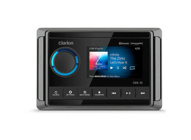 Clarion CMM-30 Marine Spiller 4X25 Watt RMS-NMEA 2000 
