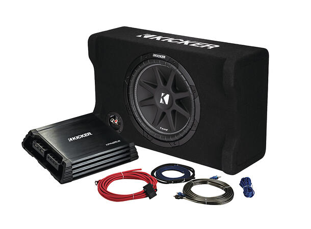 Kicker KKPDF212 basspakke 12" DownFire AMP & KIT 