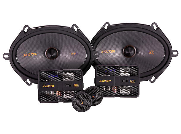 Kicker KSS6804 høyttalere 6x8" komponentsett 4ohm 