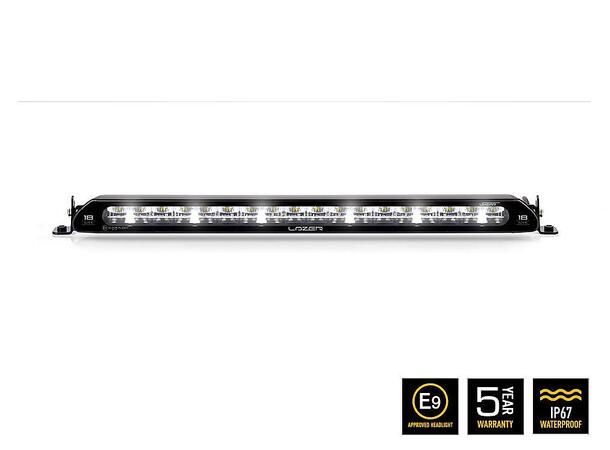 Lazer® Linear 18 ELITE positionlight Lengde 532mm. 12150 Lumen. Med parklys 