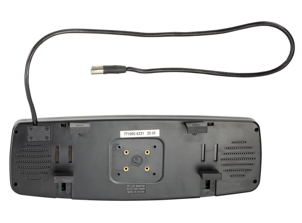 Speilmonitor, universal 4,3", 2X video inn, fjernkontroll 