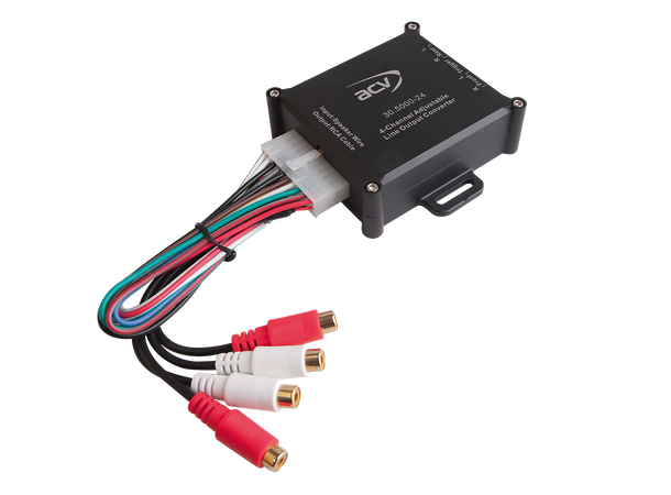 ACV - Høy/lavnivå adapter m/remote Premium, 4 kanaler, 150Watt