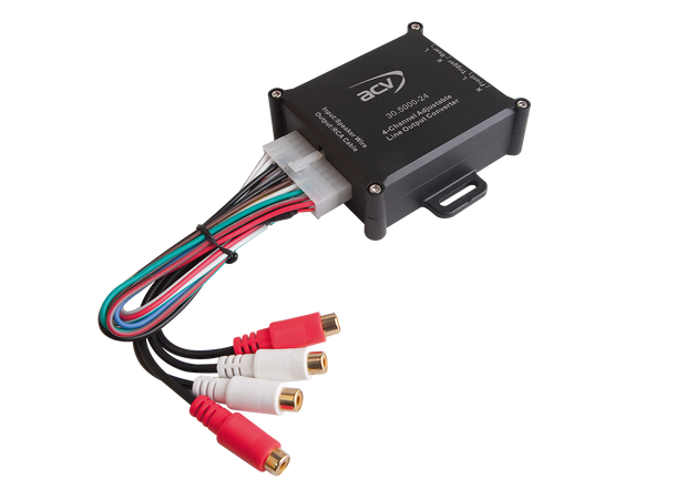 ACV - Høy/lavnivå adapter m/remote Premium, 4 kanaler, 150Watt 