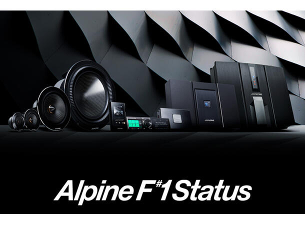 Alpine F#1 status - High End bilstereo 384kHz/32bit DSP, AMP, HU og høyttalere 