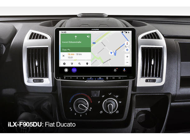 Alpine iLX-F905DU – 9" hovedenhet til Fiat Ducato 3