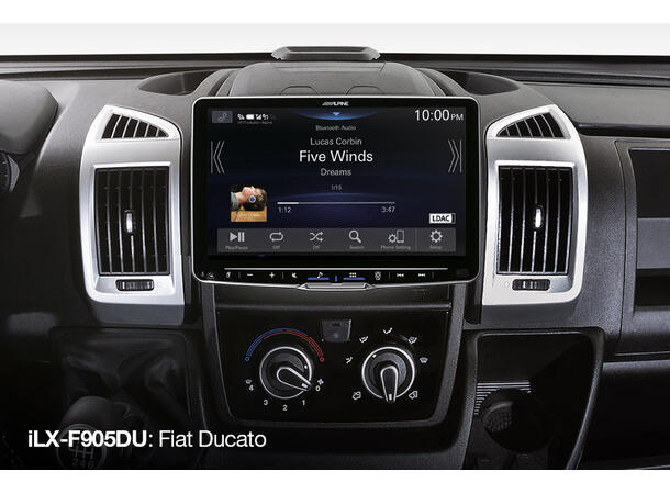 Alpine iLX-F905DU – 9" hovedenhet til Fiat Ducato 3