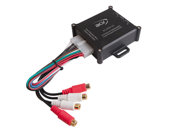 Høy/lavnivå adapter 4 kanaler m/remote Premium  150Watt 
