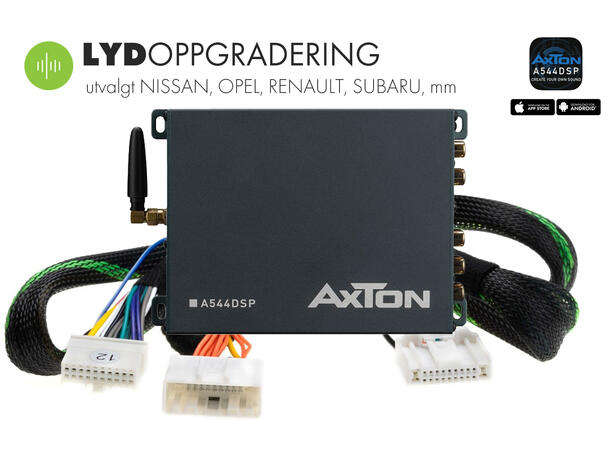 Lydoppgradering Nissan Subaru mm Plug & Play DSP forsterker 