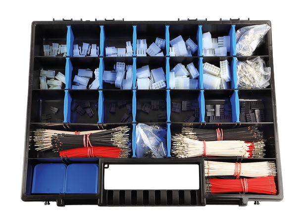Molex kontakt sett kontakt hus, kabler og kabelsko 