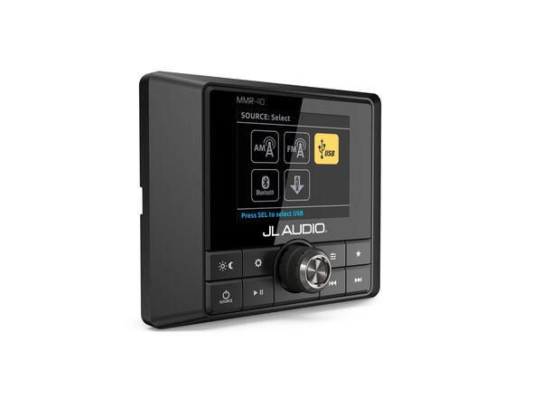 JL Audio MMR-40 - fjernkontroll NMEA2000 koblet m MedaMaster 