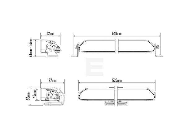 Lazer® Linear 18 ELITE Double E-Mark 13500Lumen. 532mm