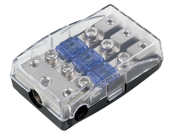 Sikringsholder Mini ANL/ Midi, Sølv 3 X Midi/Mini ANL 
