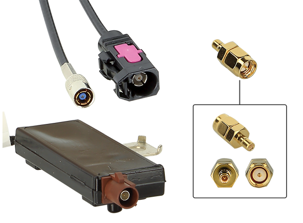 Vindusantenne universal DAB/DAB+ KIT m/skjult forsterker, 5m kabel 