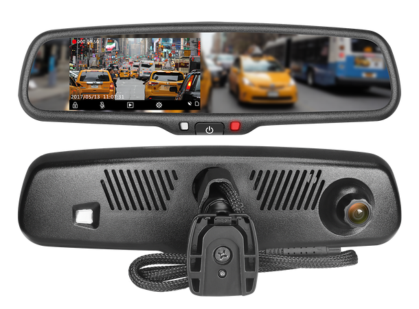 ACV Speilmonitor m/dash cam 4,3", HD Dashcam, 1X video inn