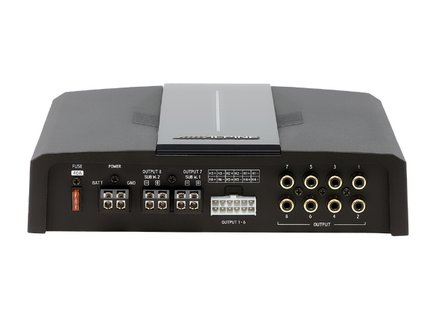 Alpine Optim8 PXE-C80-88 - forsterker DSP 6x50W + 2x150W RMS ved 4ohm 