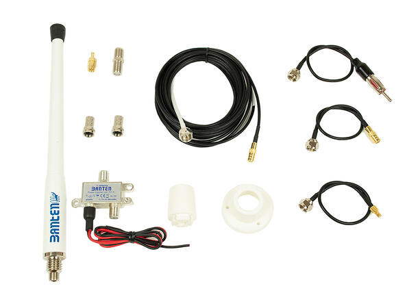 Banten marine antenne m/KIT m/diverse antennekoblinger+ strømmater 