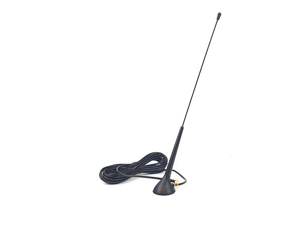 DAB Magnetfot antenne (skrå fot) 5m kabel, SMB kontakt