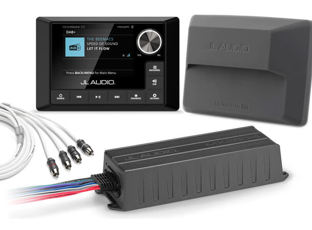 JL Audio DAB+ Pakke Premium Spiller-Forsterker-Antenne, signalkabler 
