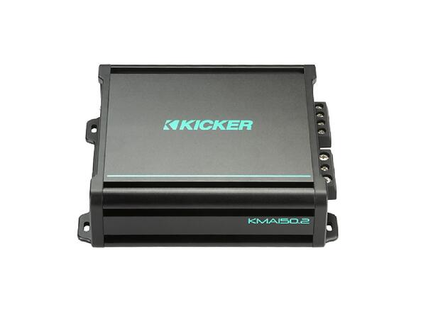 Kicker 48KMA1502 marine forsterker 2x75W KickEQ HP/LP Delefilter