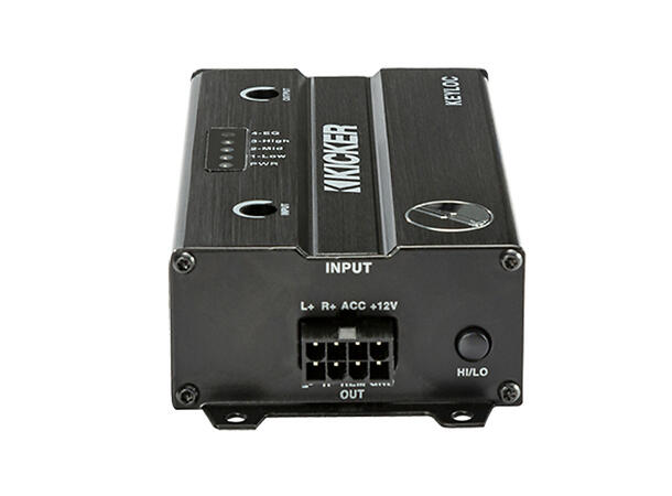 Kicker KEYLOC linje ut adapter m DSP <40W inn 125mV - 10V ut 