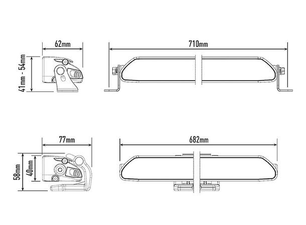 Lazer® Linear 24 ELITE Lengde 682mm. 18000 Lumen 