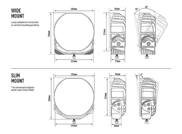 Lazer® Sentinel 9 CHROME Chrome innsats. 9 tommer. 9520 Lumen. 
