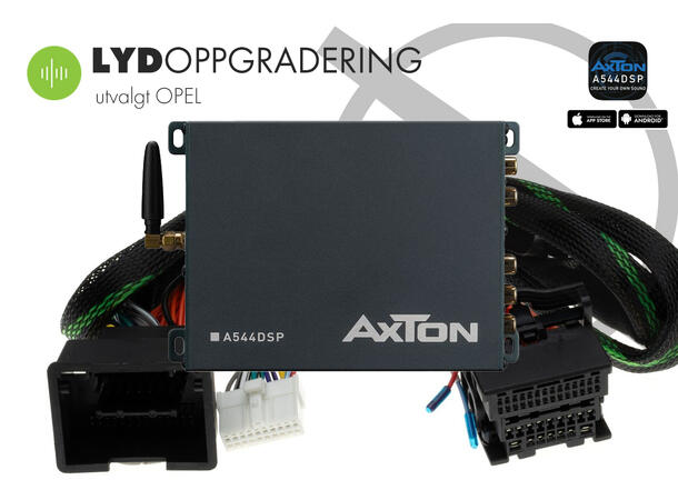 Lydoppgradering OPEL 2008 - 2016 Plug & Play DSP forsterker 