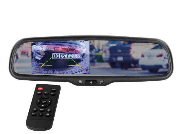 Speilmonitor 4,3", 2X video inn 