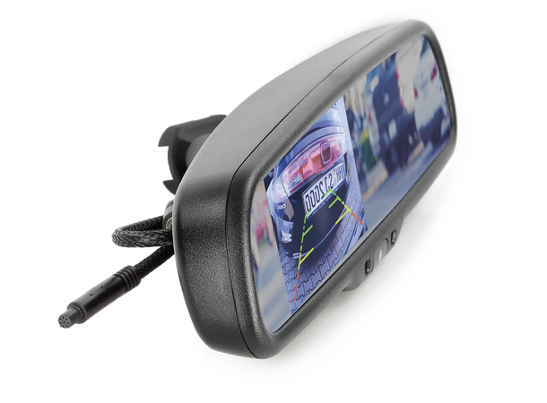 Speilmonitor 4,3", 2X video inn 