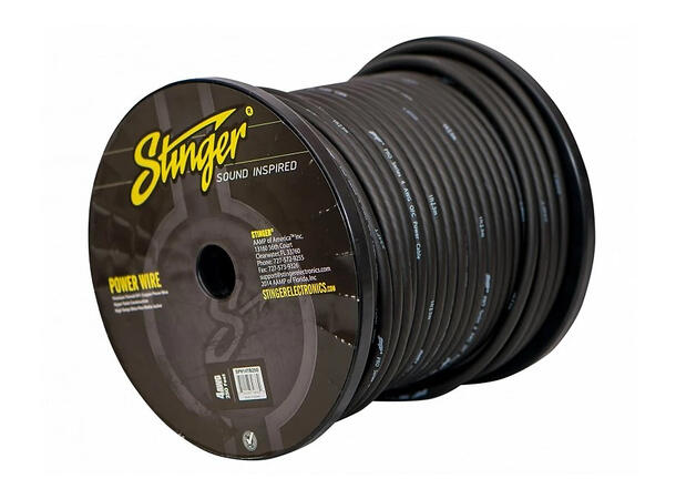 Stinger - SPW14TB250 strømkabel 25mm² Sort, 76m (rull)