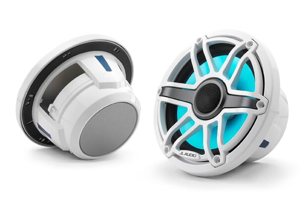 JL Audio M6-770X-S-GwGw-i  høyttaler LED 7,7" coax hvit sportsgrill 