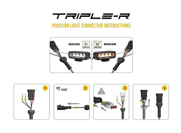 Lazer Triple-R 750 med parklys Gen2. Lengde 230mm. 4620 Lumen. 