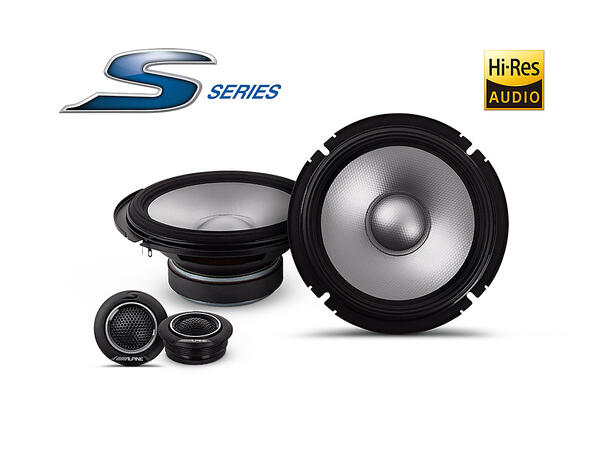 Alpine S2-S65C - høyttalere 6,5" komponentsett 