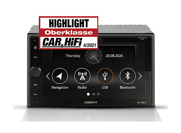 Xzent X-427 Prisgunstig multimediaenhet 2DIN 